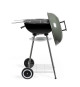 Barbecue a charbon - LIVOO - DOC172K - ø41 cm - Grille en acier chromé - Hauteur 69,5 cm - Poignées - 2 roues crantées