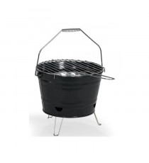 Barbecue a charbon portable - LIVOO - DOC327N - Inox - Surface de cuisson ø27 cm - Hauteur 24 cm