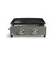 Livoo Plancha gaz 5000w plaque acier émaillé 45.5x35.5cm - DOC323