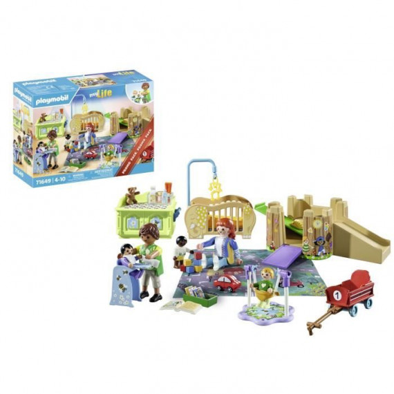 PLAYMOBIL - 71649 - Assistante maternelle bébé