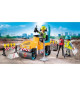 PLAYMOBIL 71751 Ouvriers avec rouleau compresseur et signalisation, Action Heroes, La construction, 43 pieces, Des 4 ans