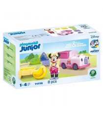 PLAYMOBIL Junior 71770 Minnie avec voiturette a fruits, Disney, 8 pieces, Des 12 mois