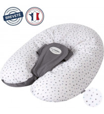 Coussin de maternité - CANDIDE - Multirelax - Polyester / Coton - Gris / Etoiles