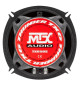 MTX TX650S Haut-parleurs voiture Kit 13cm 2 voies 80W RMS 4O Châssis alu Tweeters néodyme dôme soie Membrane pulpe célulose