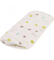 Drap housse - DOMIVA - 70 x 140 cm - Jersey - Imprimé Ecru Pandipanda
