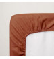 Drap housse - P'TIT DODO - 60 x 120 cm - Jersey - Tomette