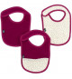 Lot x3 bavoirs - DOMIVA - 0-6 mois - Gaze de coton - Grenadine