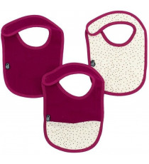 Lot x3 bavoirs - DOMIVA - 6-12 mois - Gaze de coton - Grenadine