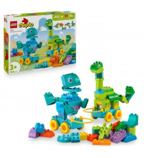 LEGO DUPLO Ma Ville 10451 Dinosaures sur Roues 3-en-1 - Jeu d'éveil des 3 ans