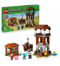 LEGO Minecraft 21278 L'Avant-Poste De Pillards Et Le Ravageur - Jeu Pour Garçon Des 9 Ans