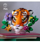LEGO Art 31217 La Collection Faune  Le Tigre - Set Adulte - Décoration Murale Avec Fleurs