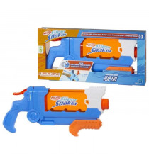 Nerf Super Soaker Flip Fill, Pistolet a eau avec 4 styles de jet, remplissage rapide, capacité de 887 mL d'eau, jouets des 6 ans