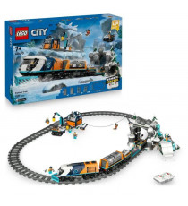 LEGO City 60470 Le Train Express des Explorateurs en Arctique - Jeu pour Garçon des 7 ans