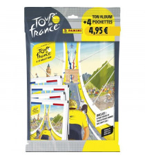 Pack de démarrage - PANINI - TOUR DE FRANCE 2025 - Album + 4 pochettes - 20 stickers