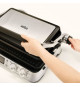 Grill multifonctions - BRAUN - Multi Pro 9 - 2000 W - 3 positions de chauffe - Noir / Acier