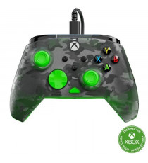 Manette de jeu - Xbox Series X|S, Xbox One et PC - Rematch Core - RGB - Filaire - Camouflage Noir / Vert - TURTLE BEACH