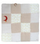 Tapis d'éveil - DOMIVA - Honey Moon - Patchwork - Anneau en bois et lune décorative