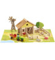 Ma ferme en bois - Jeu de construction - JEUJURA - 145 pieces