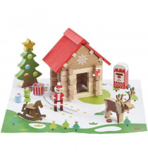 La cabane du Pere Noël - Jeu de construction - JEUJURA - 60 pieces