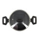 Faitout - MENASTYL - 6020646 - En alumimium forgé - 20 cm - Noir - Tous feux dont induction