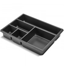 Insert compartimenté - TOOD - 5 cases fixes - Pour coffret professionnel - Emboîtable - 40x30x7 cm