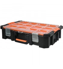 Mallette organiseur - TOOD - 12 godets amovibles - Couvercle transparent - 53x37x13 cm