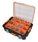 Mallette organiseur - TOOD - 12 godets amovibles - Couvercle transparent - 53x37x13 cm