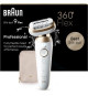 Épilateur - BRAUN - Silk Epil 9-011 3D - Tete flexible - Technologie Wet & Dry - 40 pincettes MicroGrip