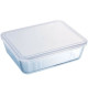 PYREX - 241P000/7046 - Plat rectangulaire avec couvercle - 19cm * 14 cm - Pyrex Cook & Freeze