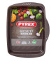 Plat a four - PYREX - 1452053 - Rectangulaire - En acier - 35 x 27 cm