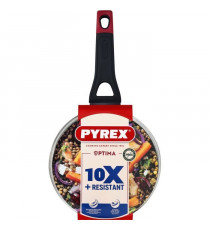 Casserole + couvercle - PYREX - 1455032 - Antiadhésif - 20 cm - Sans PFAS