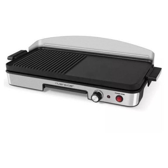Plancha RIVIERA & BAR - QPL365 - Surface de cuisson 50,5 x 25,5cm - 4 a 6 personnes - 1900W