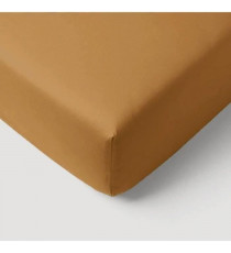 Drap housse - P'TIT DODO - 70 x 140 cm - Jersey - Caramel